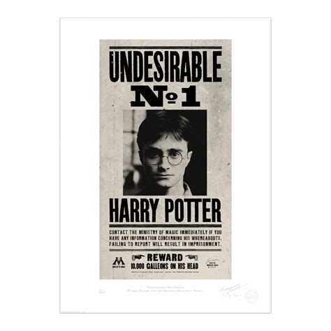 Undesirable No 1 Printable
